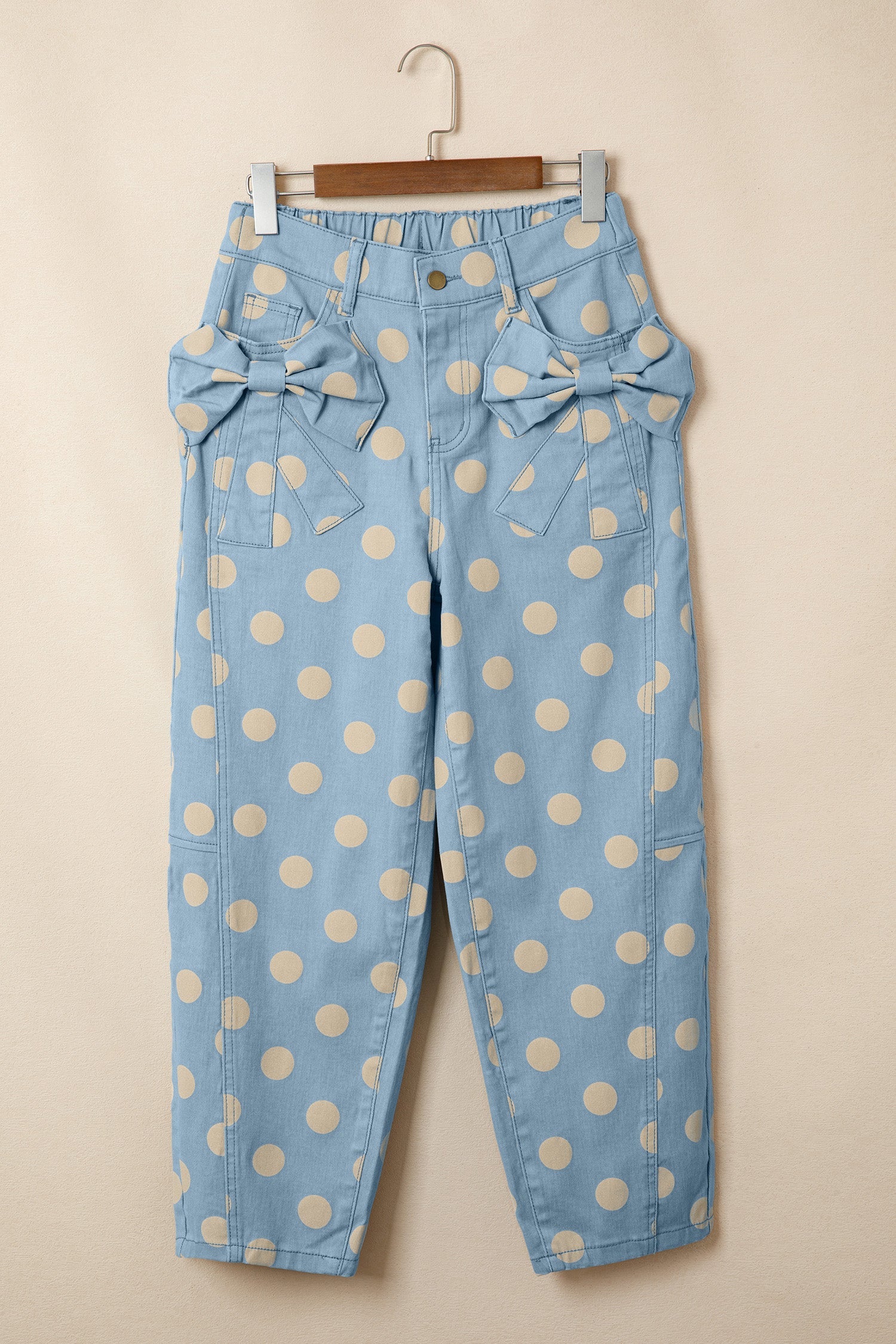 The Millie Polka Dot Bow Pocket Jeans