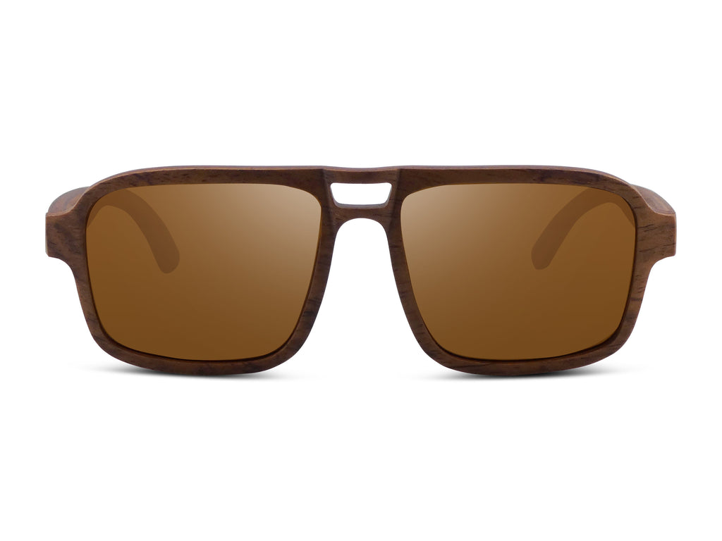 Flyer | Amber | Wooden Sunglasses
