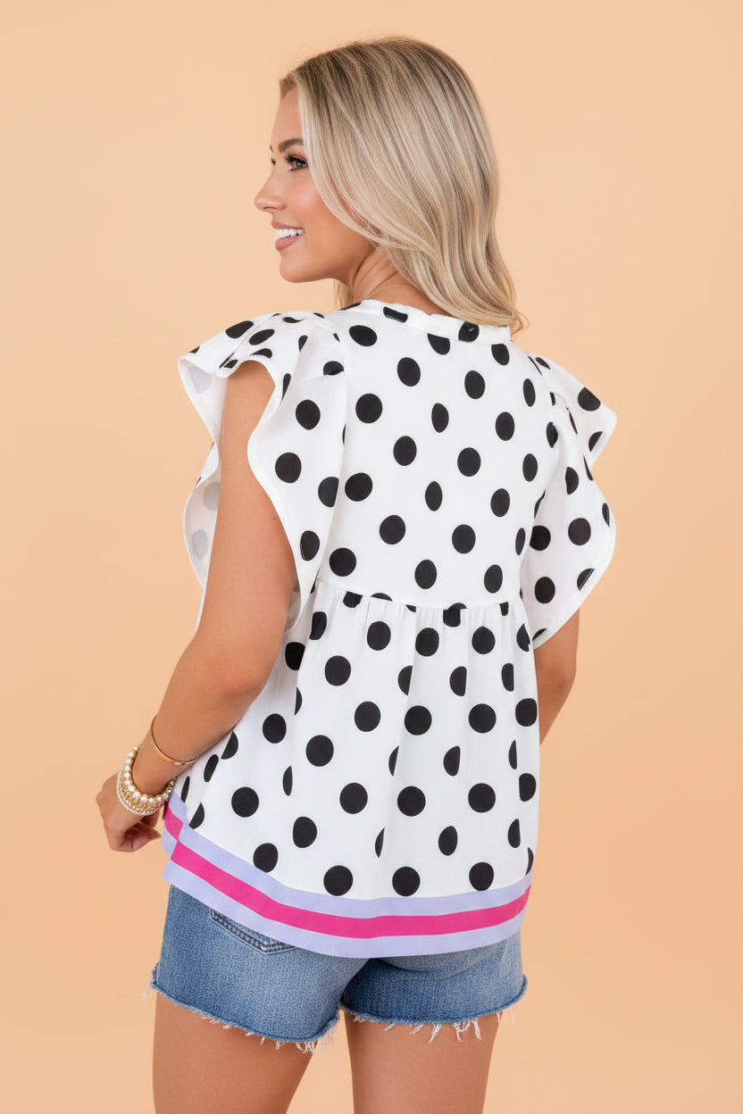 The Mae Polka Dot Blouse
