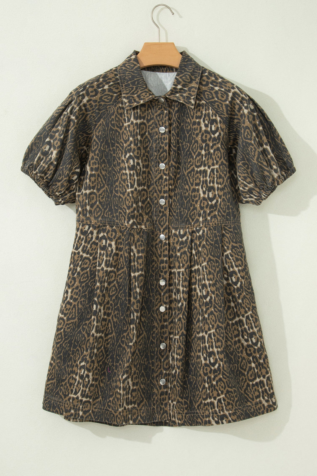 The Berkley Leopard Denim Dress