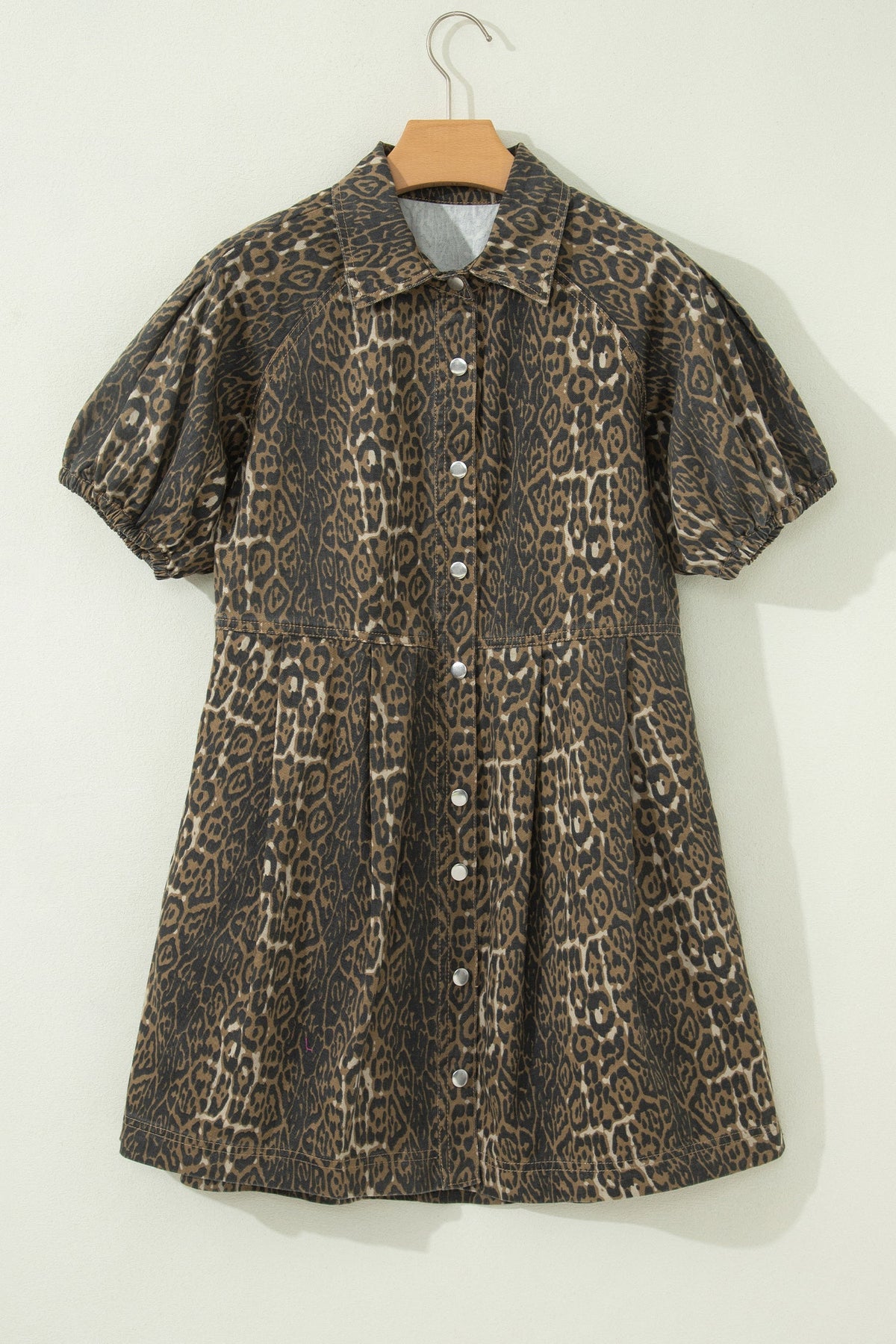 The Berkley Leopard Denim Dress