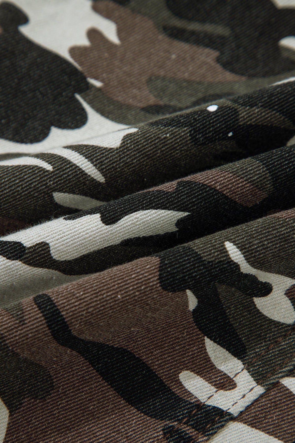 The Harlow Camo Distressed Jeans
