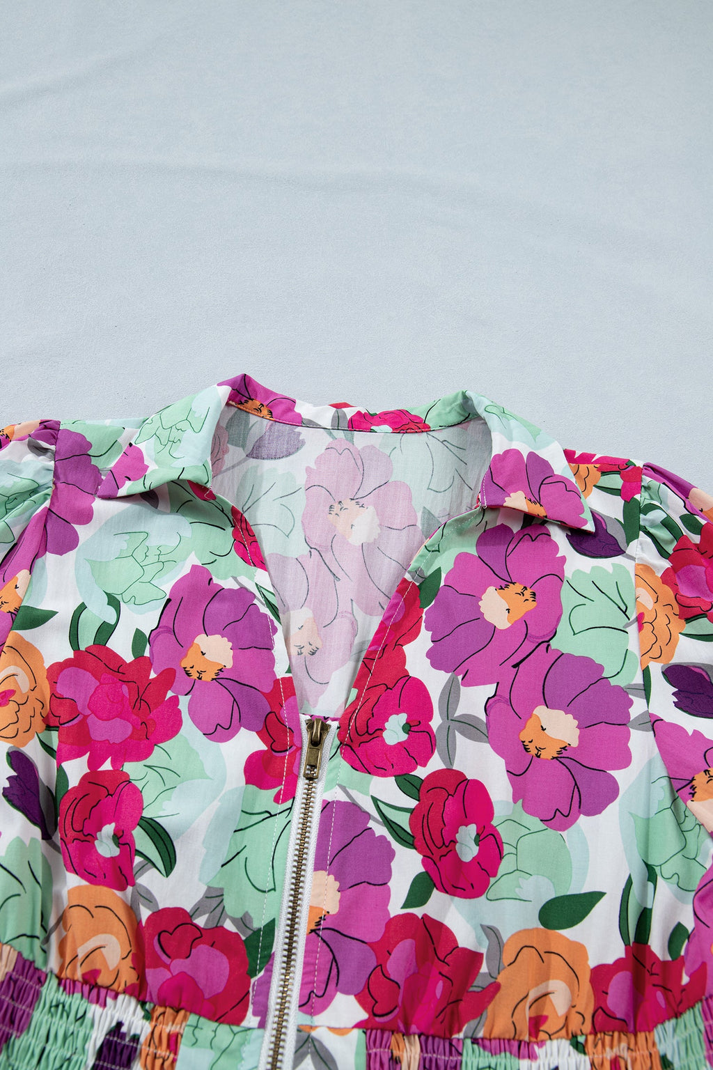 The Lottie Floral Zip-Up Dress