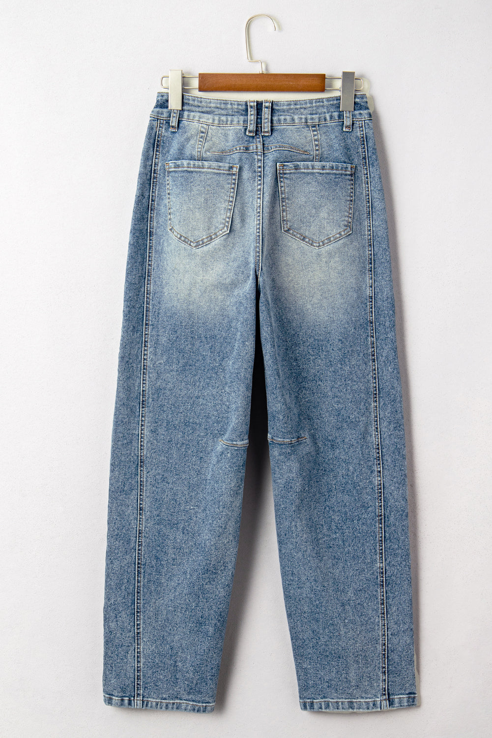The Blythe Vintage Washed Seam Detail Jeans