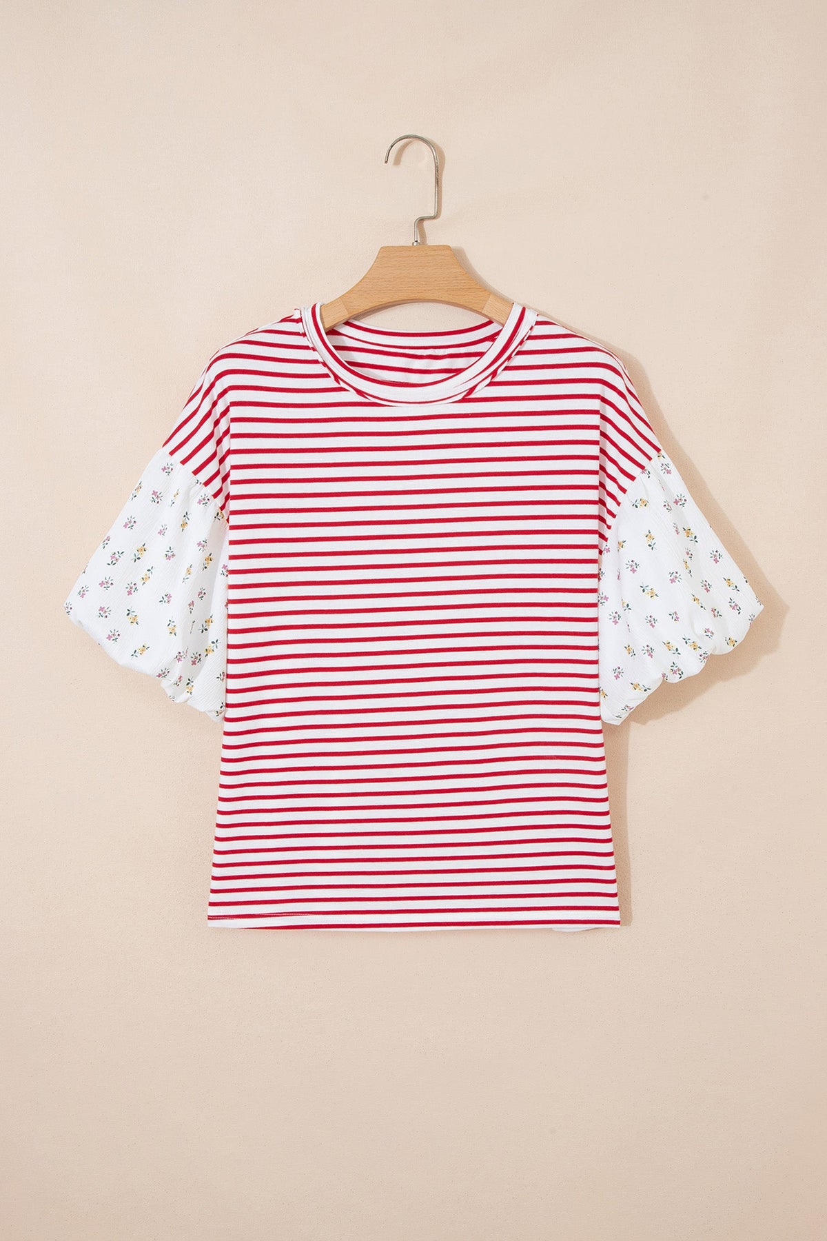 The Adeline Floral Stripe Top
