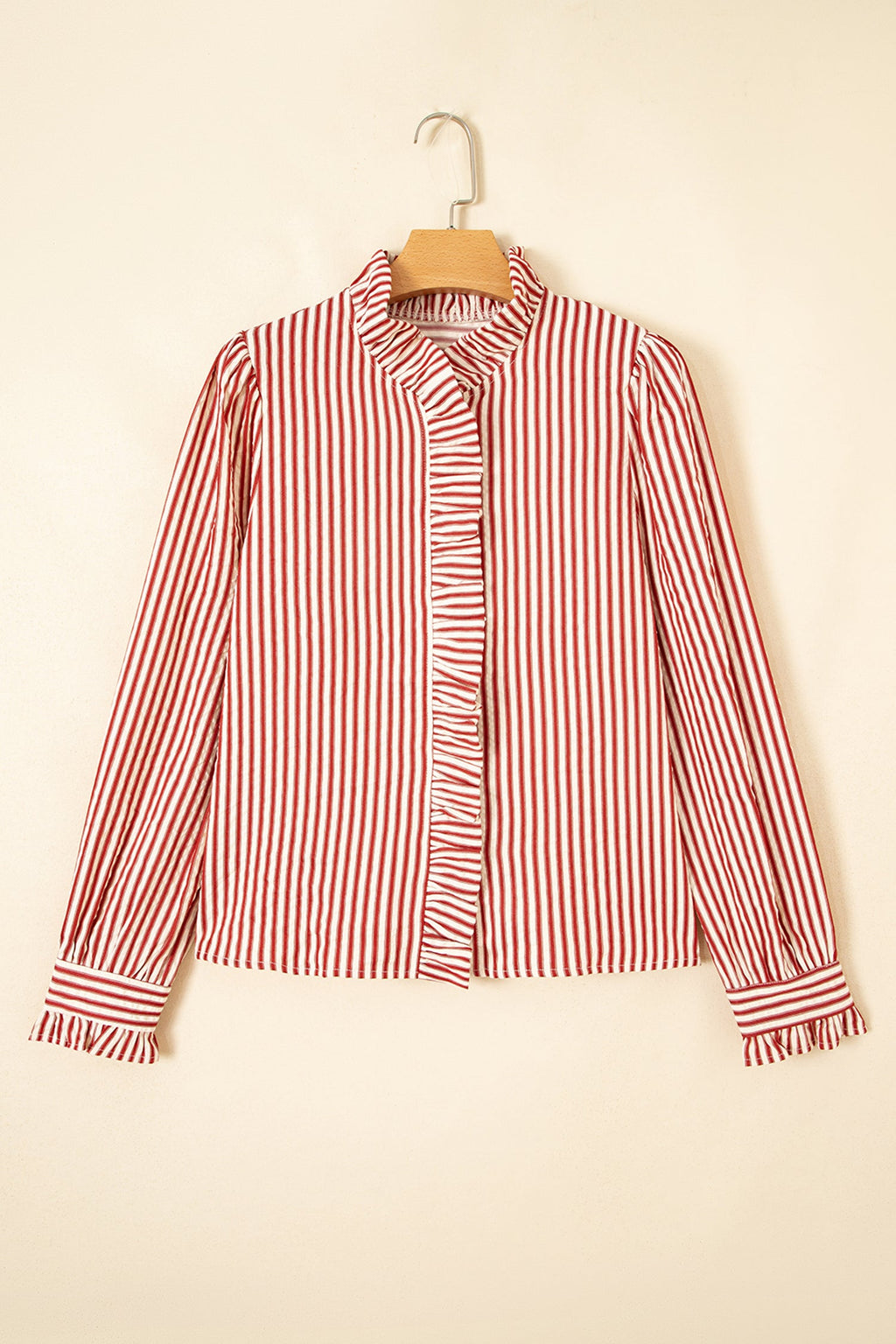 The Whitley Ruffle Stripe Top