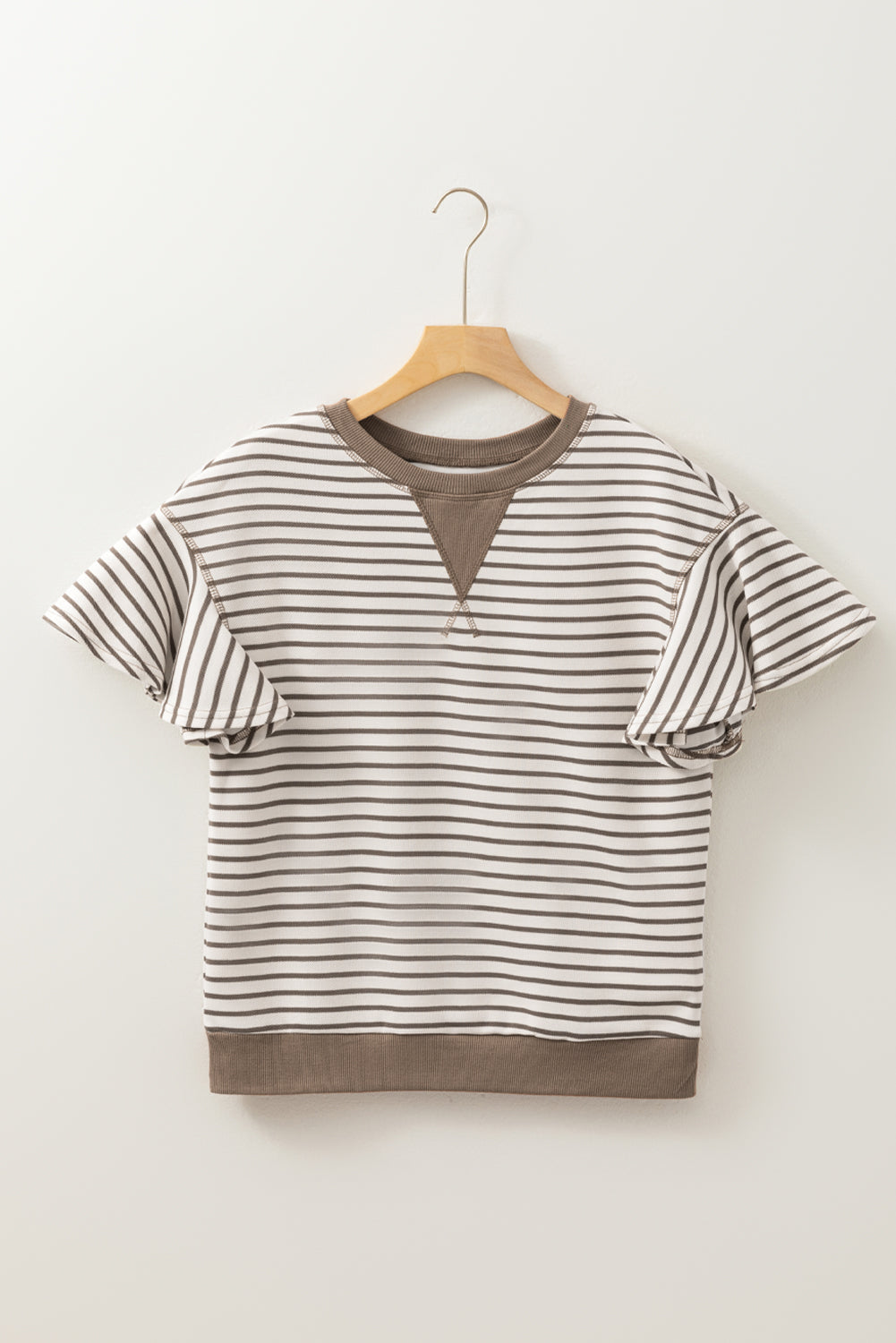 The Fiona Stripe Ruffle Top