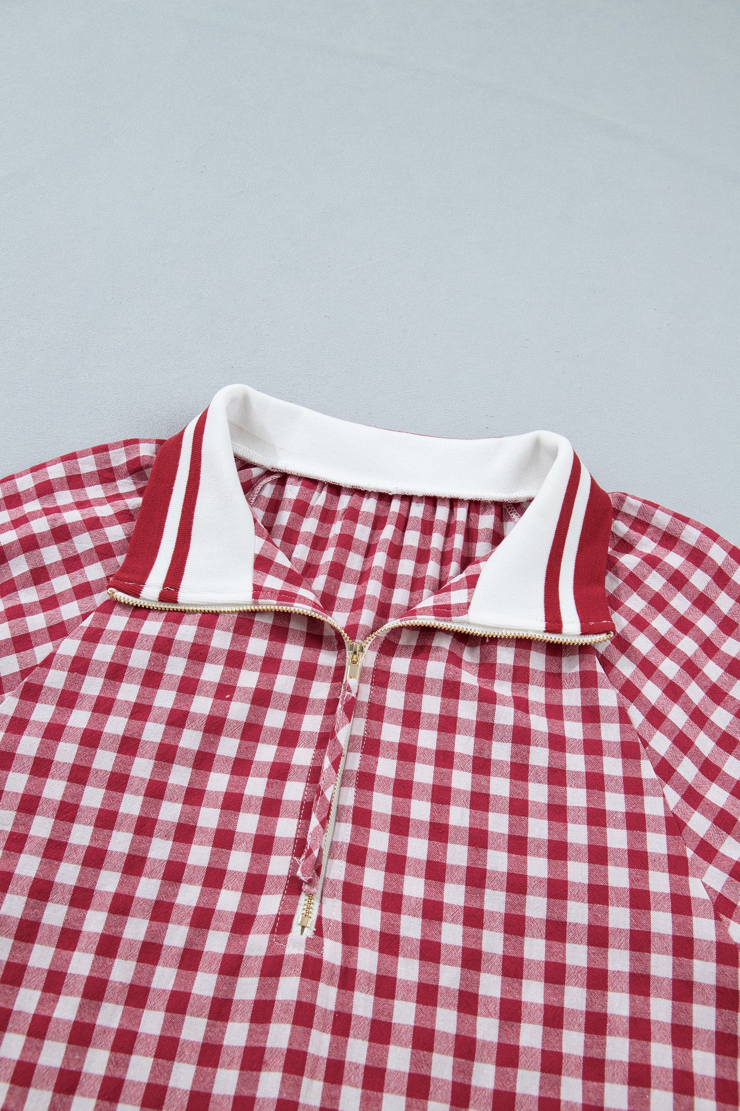 The Gracelyn Gingham Stripe Blouse