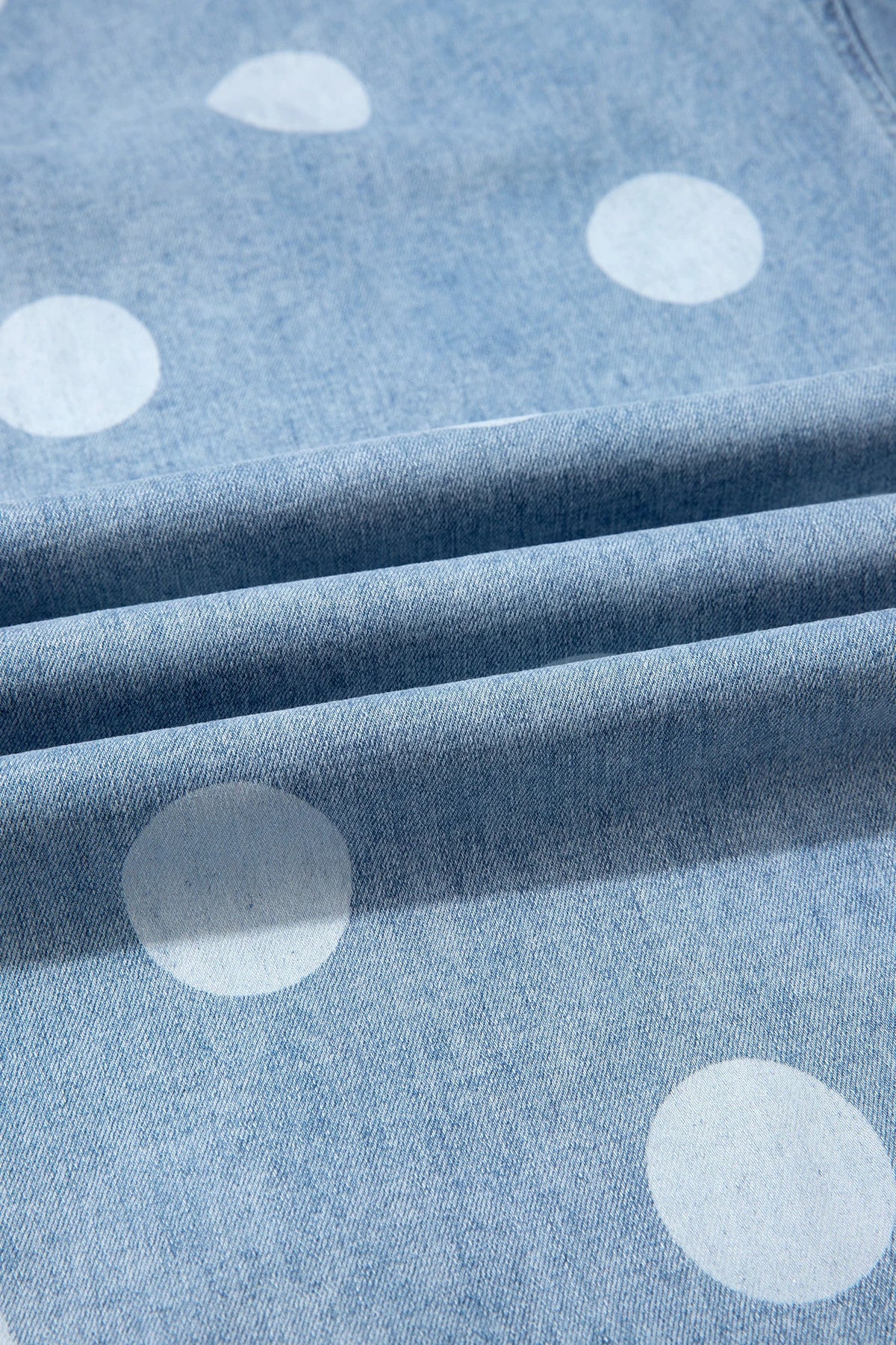 The Haisley Polka Dot Wide Leg Jeans