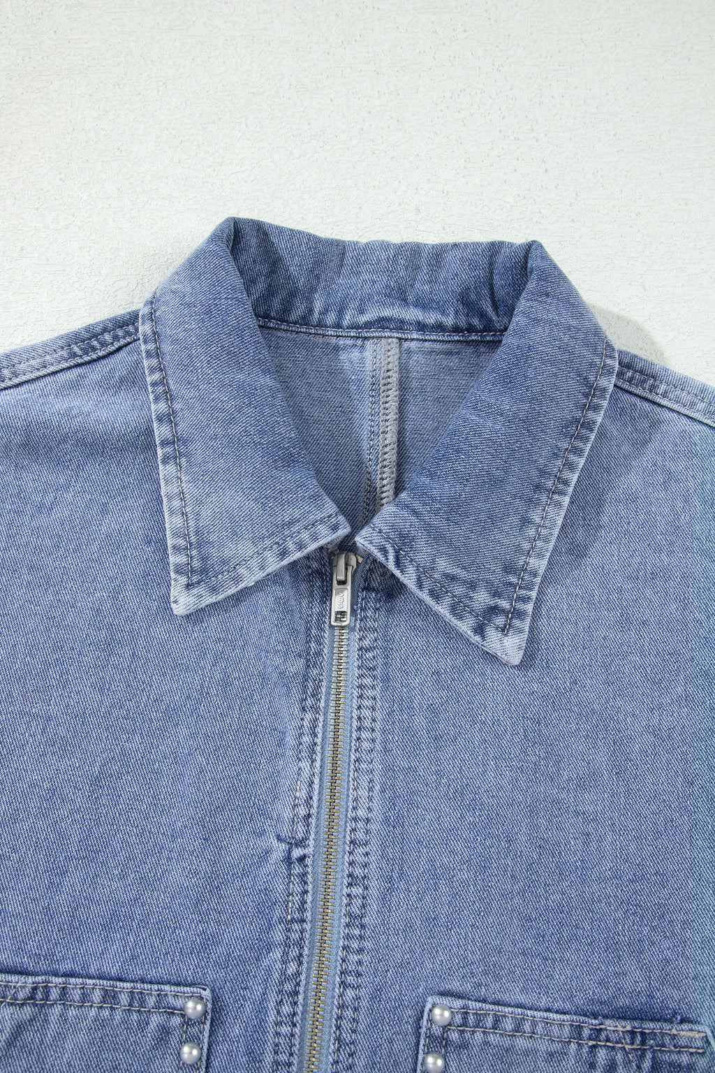 The Pearl Studded Denim Jacket