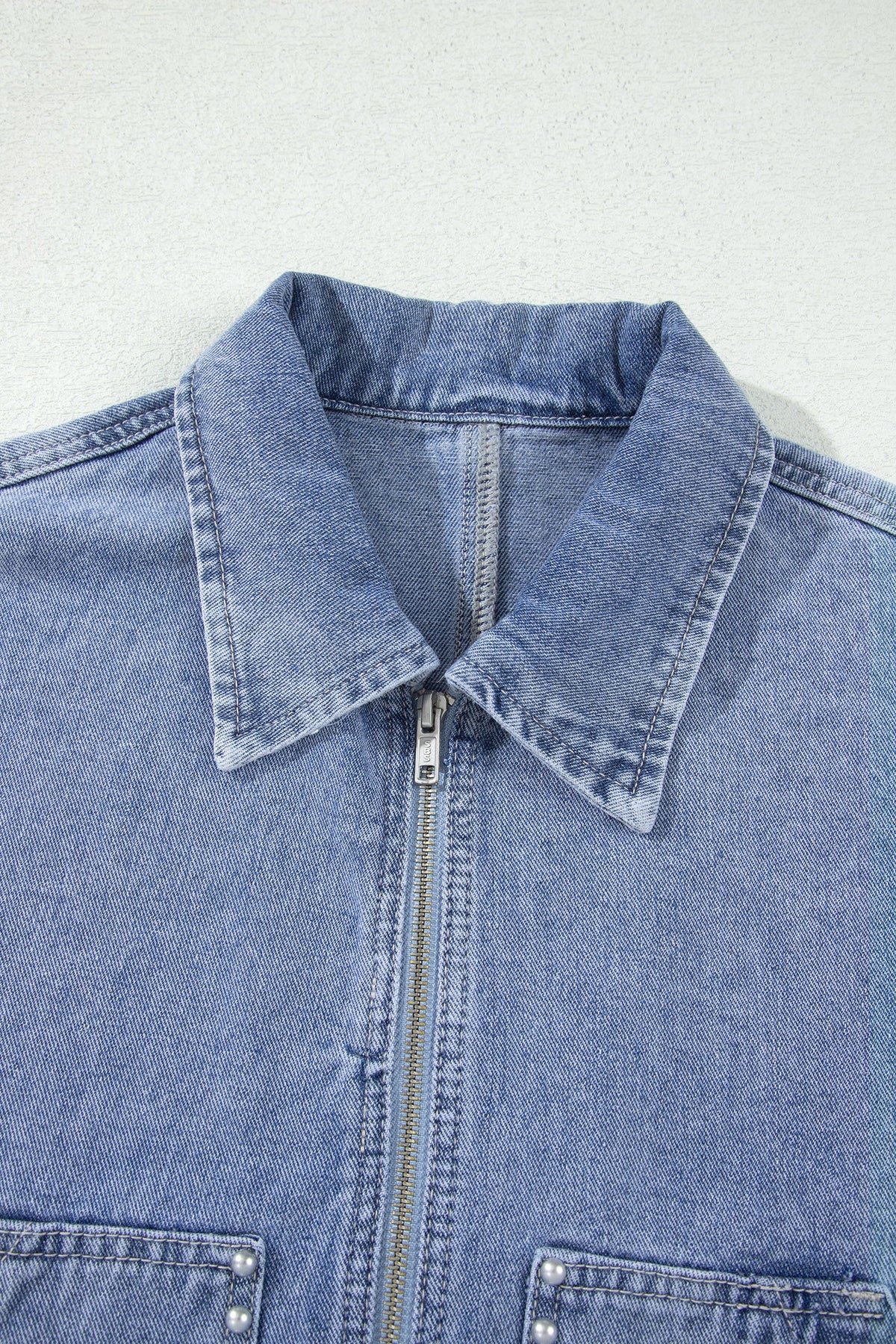 The Pearl Studded Denim Jacket