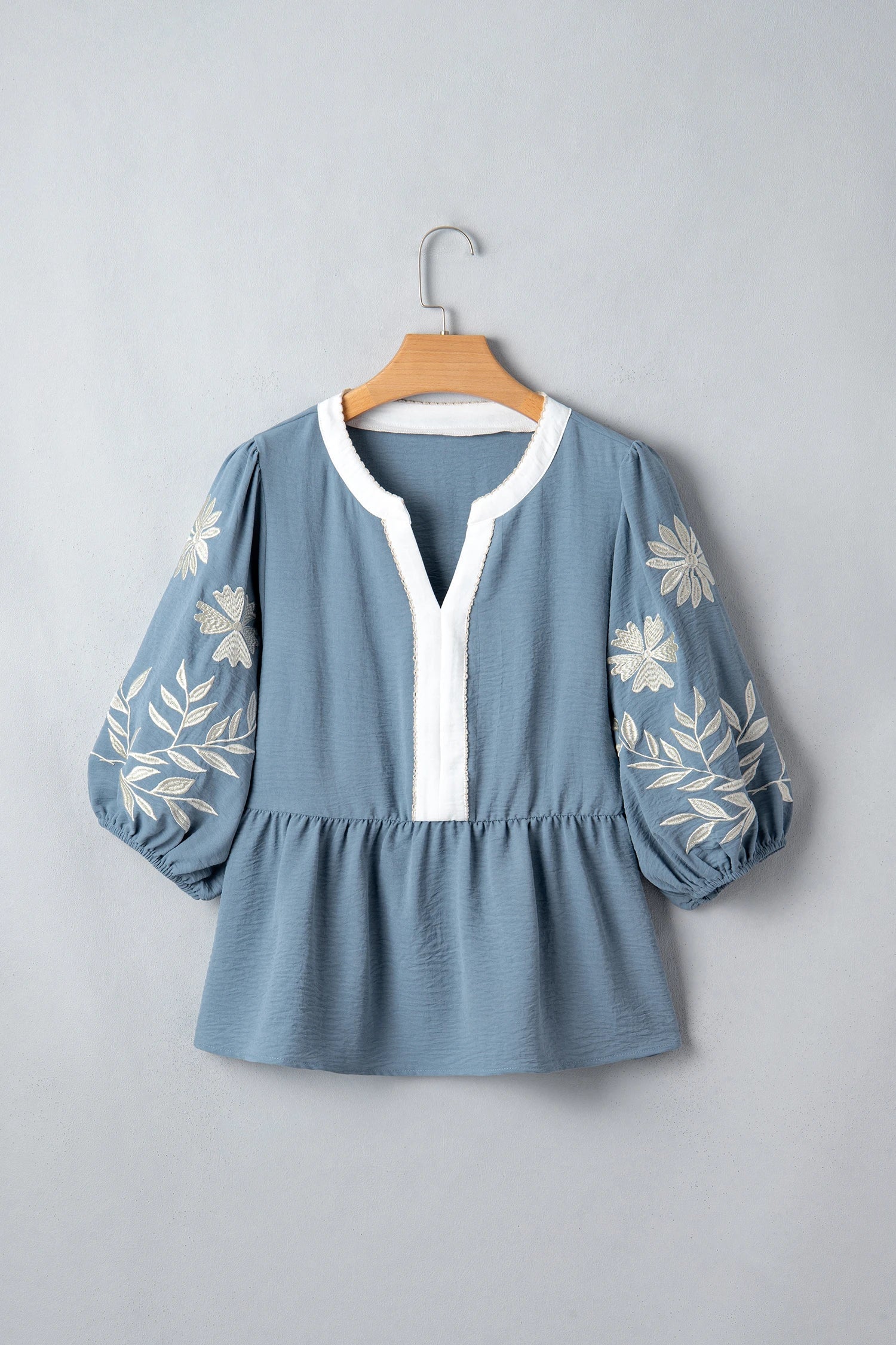The Avery Floral Embroidered Blouse