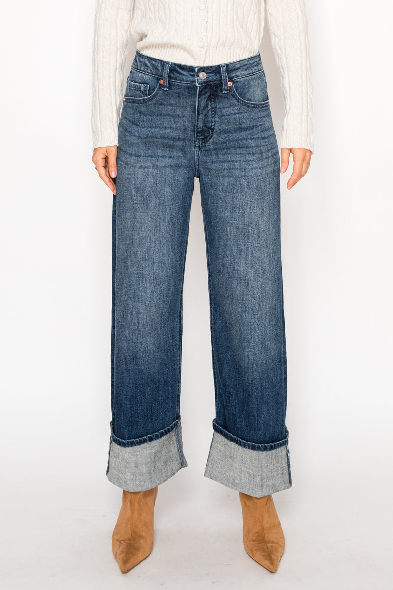 The Collins Tummy Control Wide Leg Jeans
