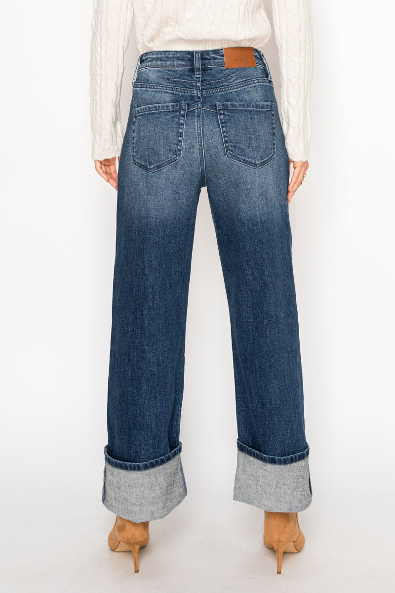 The Collins Tummy Control Wide Leg Jeans