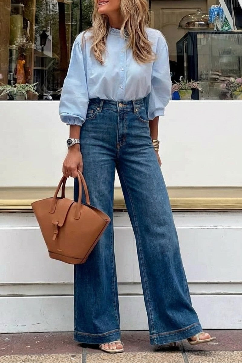 The Saylor High Rise Palazzo Jeans
