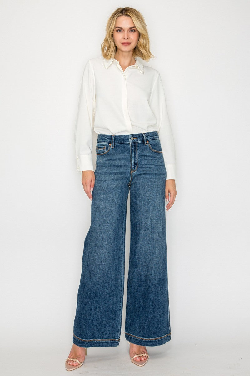The Saylor High Rise Palazzo Jeans