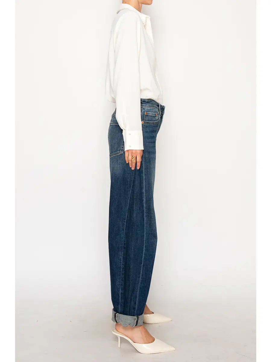 The Kingsley High Rise Barrel Jeans