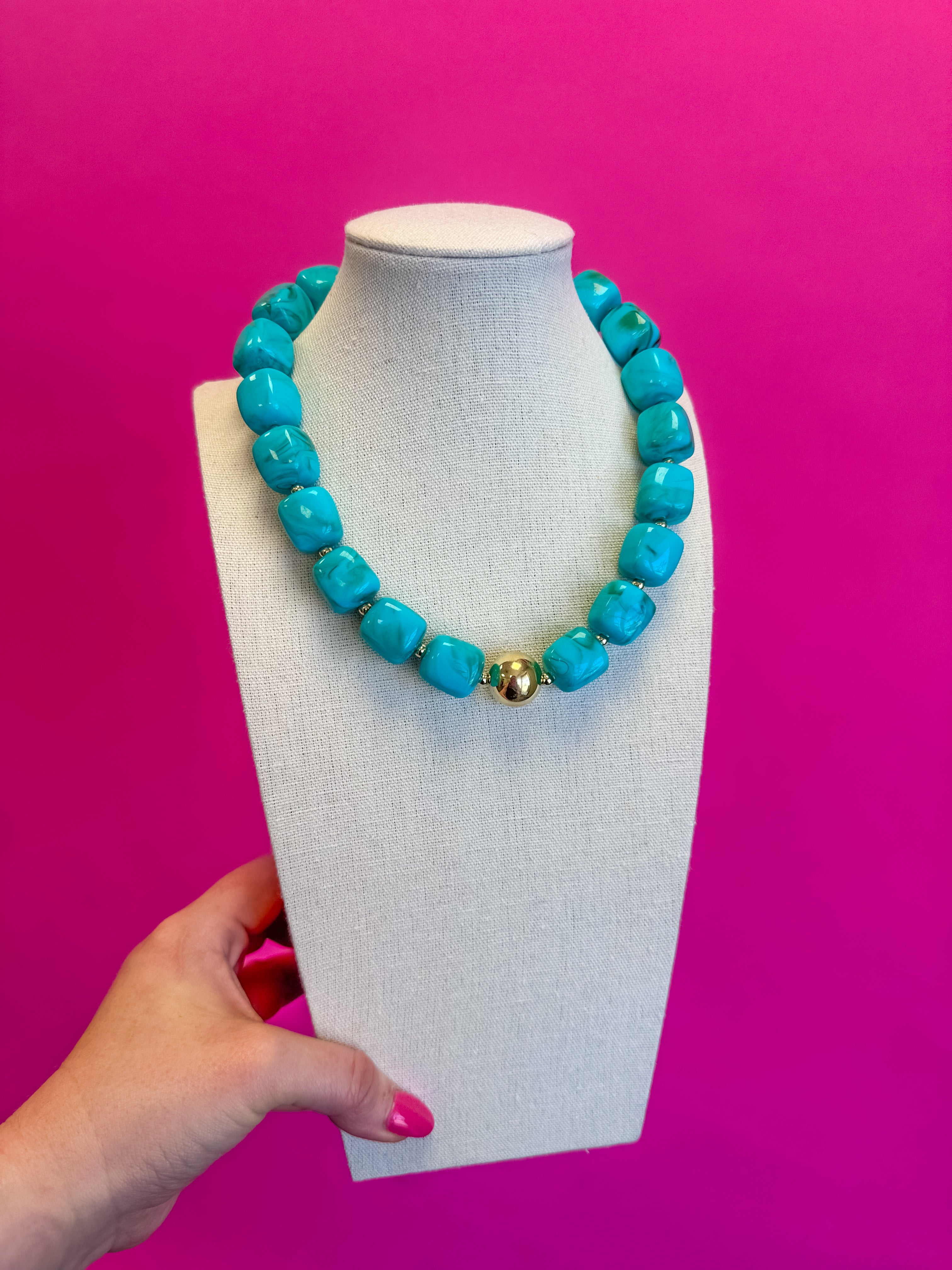 The Capri Turquoise Statement Necklace