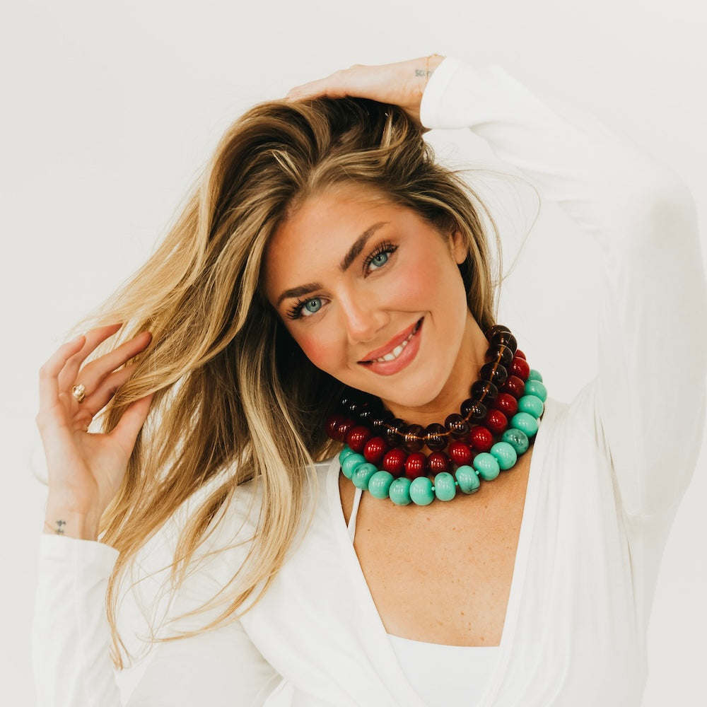 The Bella Beaded Necklace - WATERPROOF