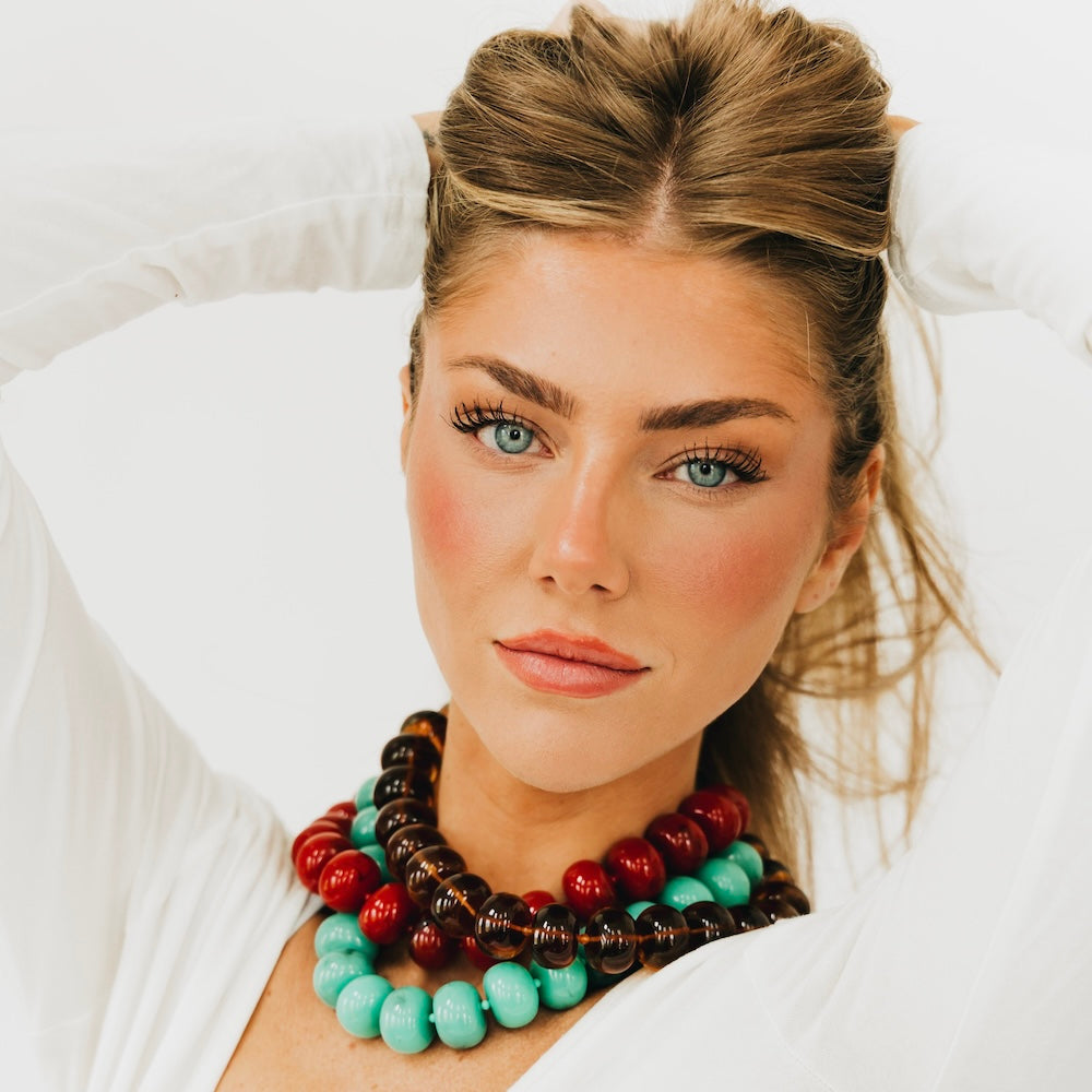 The Bella Beaded Necklace - WATERPROOF