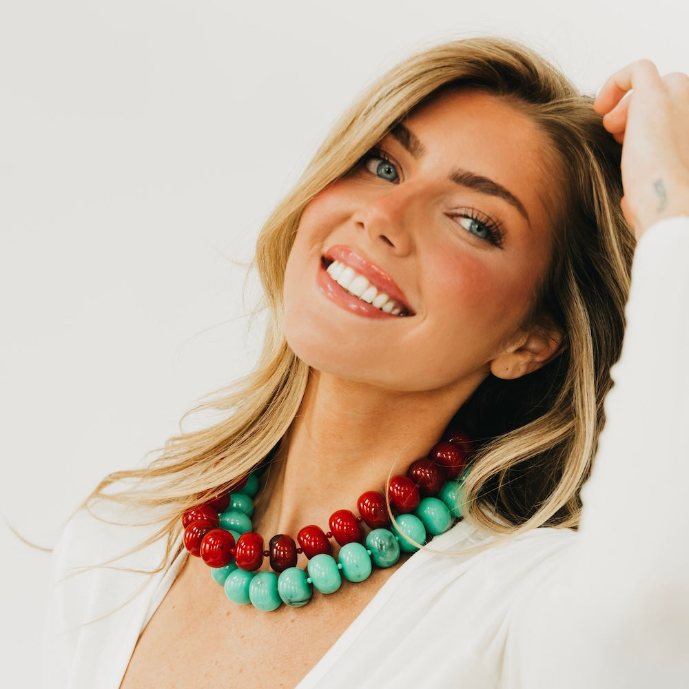 The Bella Beaded Necklace - WATERPROOF