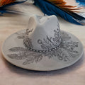 The Elowen Burned Wide Brim Hat