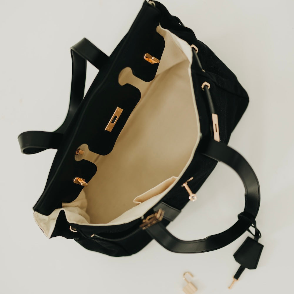 The Cadence Canvas and Vegan Leather Tote