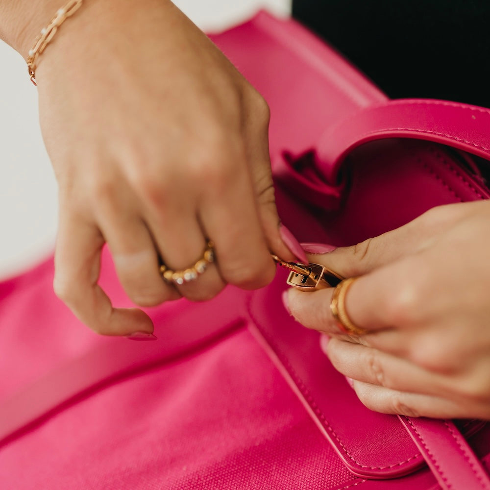 The Cadence Canvas and Vegan Leather Tote