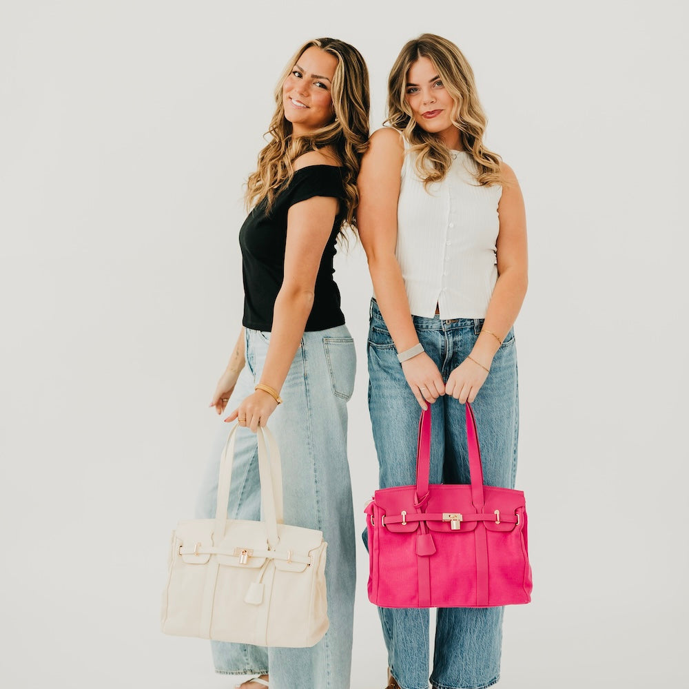 The Cadence Canvas and Vegan Leather Tote