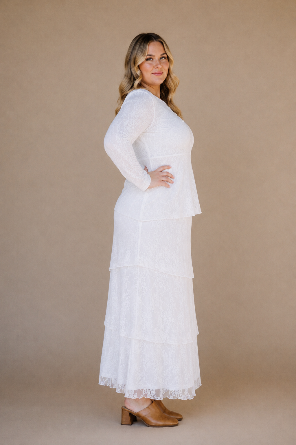 The Brielle LDS Temple Dress