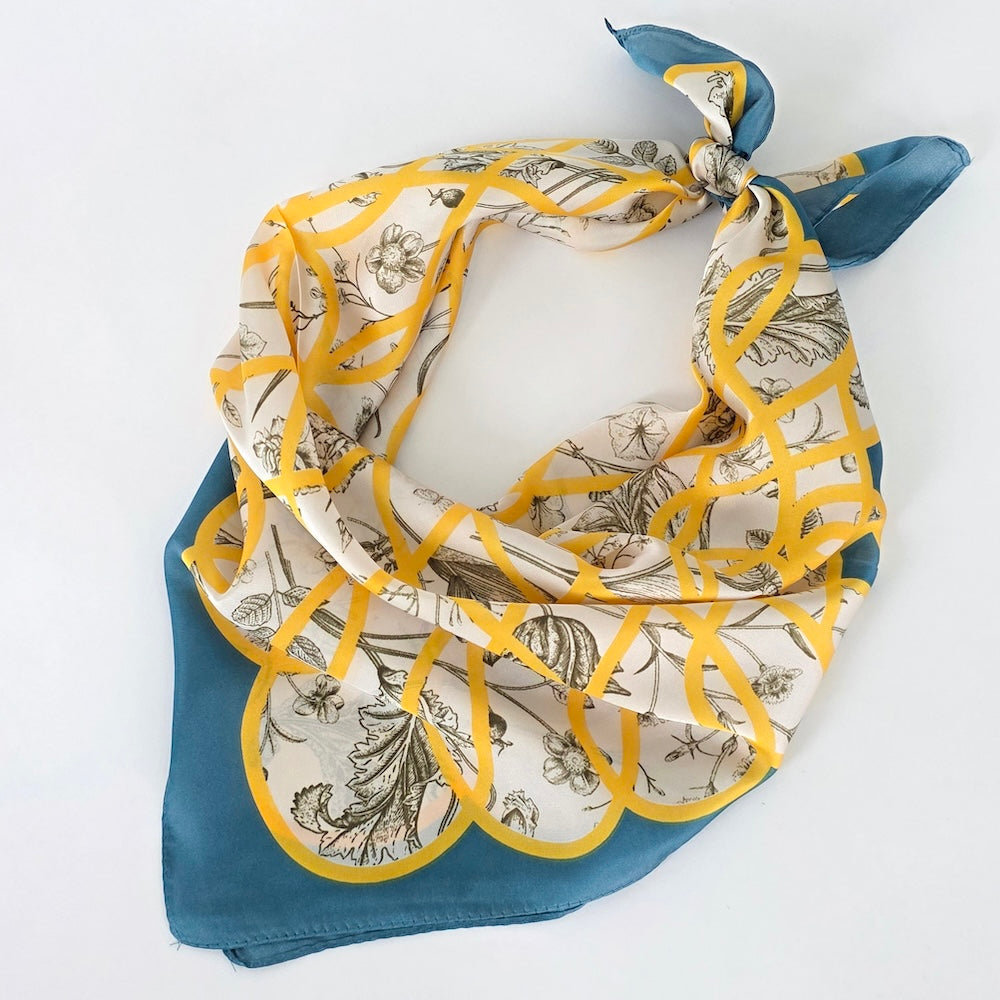The Bianca Floral Square Scarf
