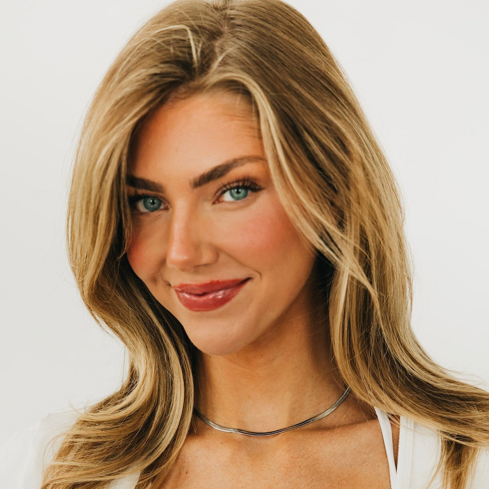 The Ella Herringbone Necklace - WATERPROOF