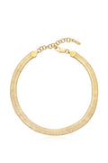 The Snake Smooth Herringbone Chain Necklace