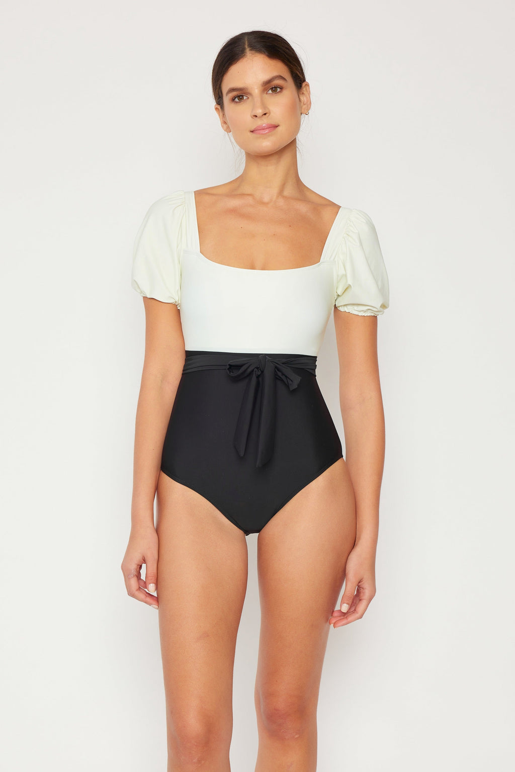 The Blair Puff Sleeve One Piece Swimsuit