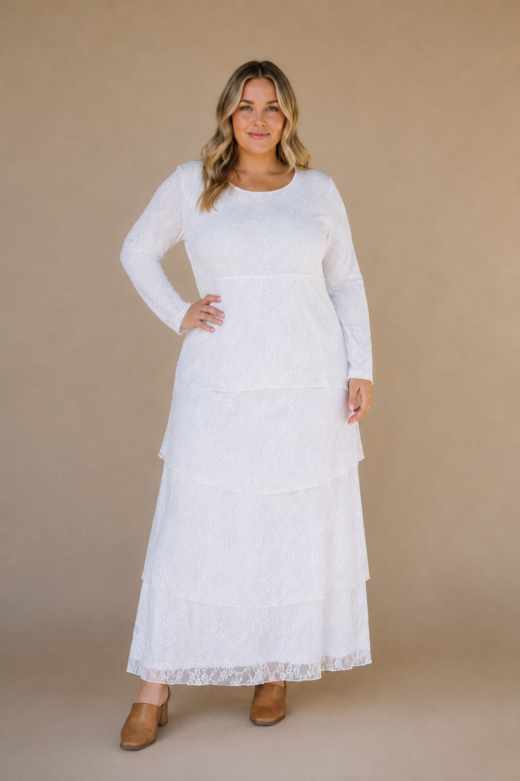 The Brielle LDS Temple Dress