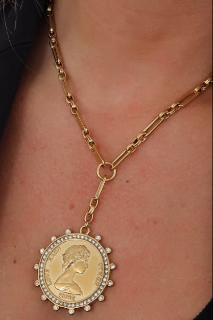 THE LARIAT COIN NECKLACE