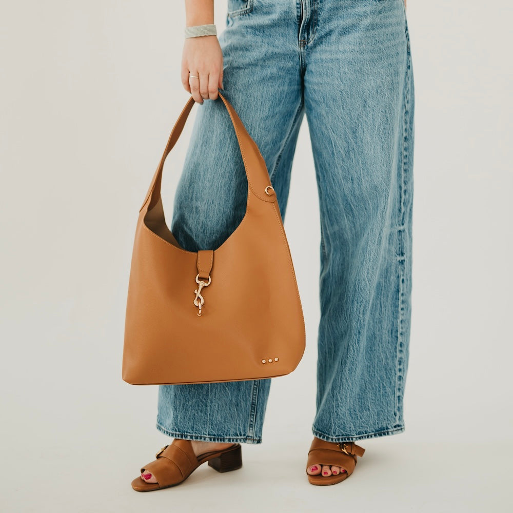 The Haddie Hobo Vegan Leather Tote