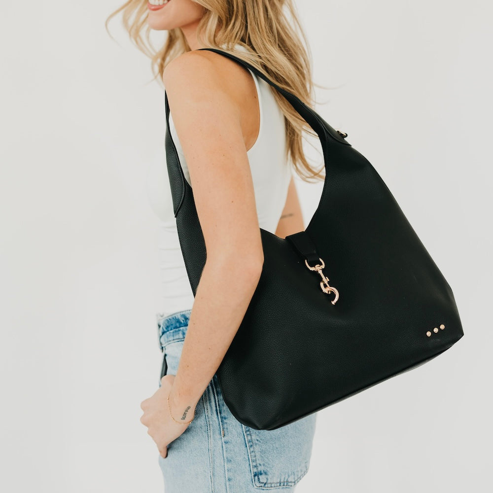 The Haddie Hobo Vegan Leather Tote