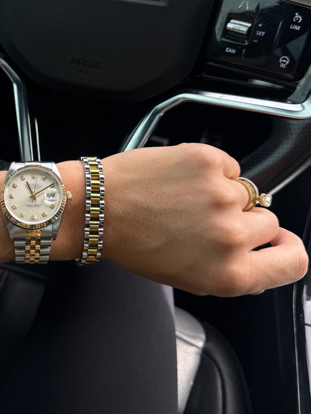 THE TWO TONED WATCH BAND BRACELET