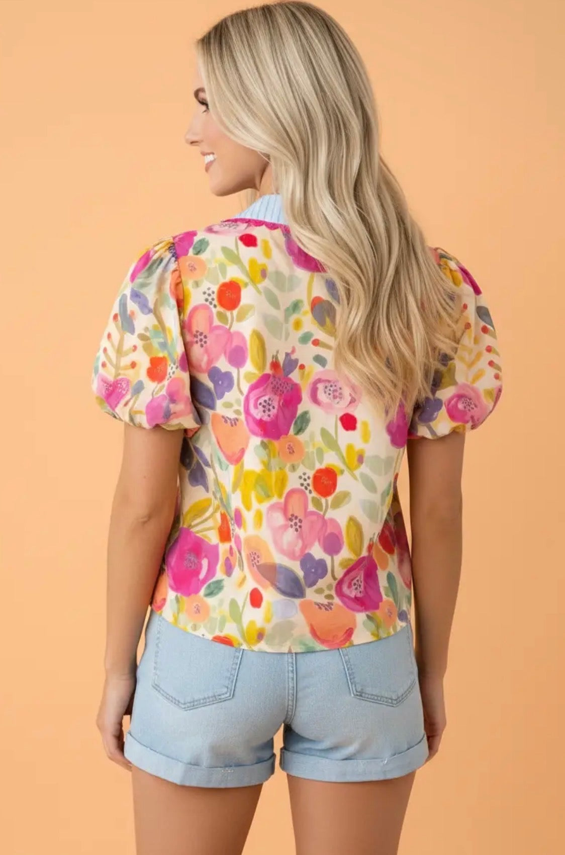 The Bella Floral Cotton Blouse