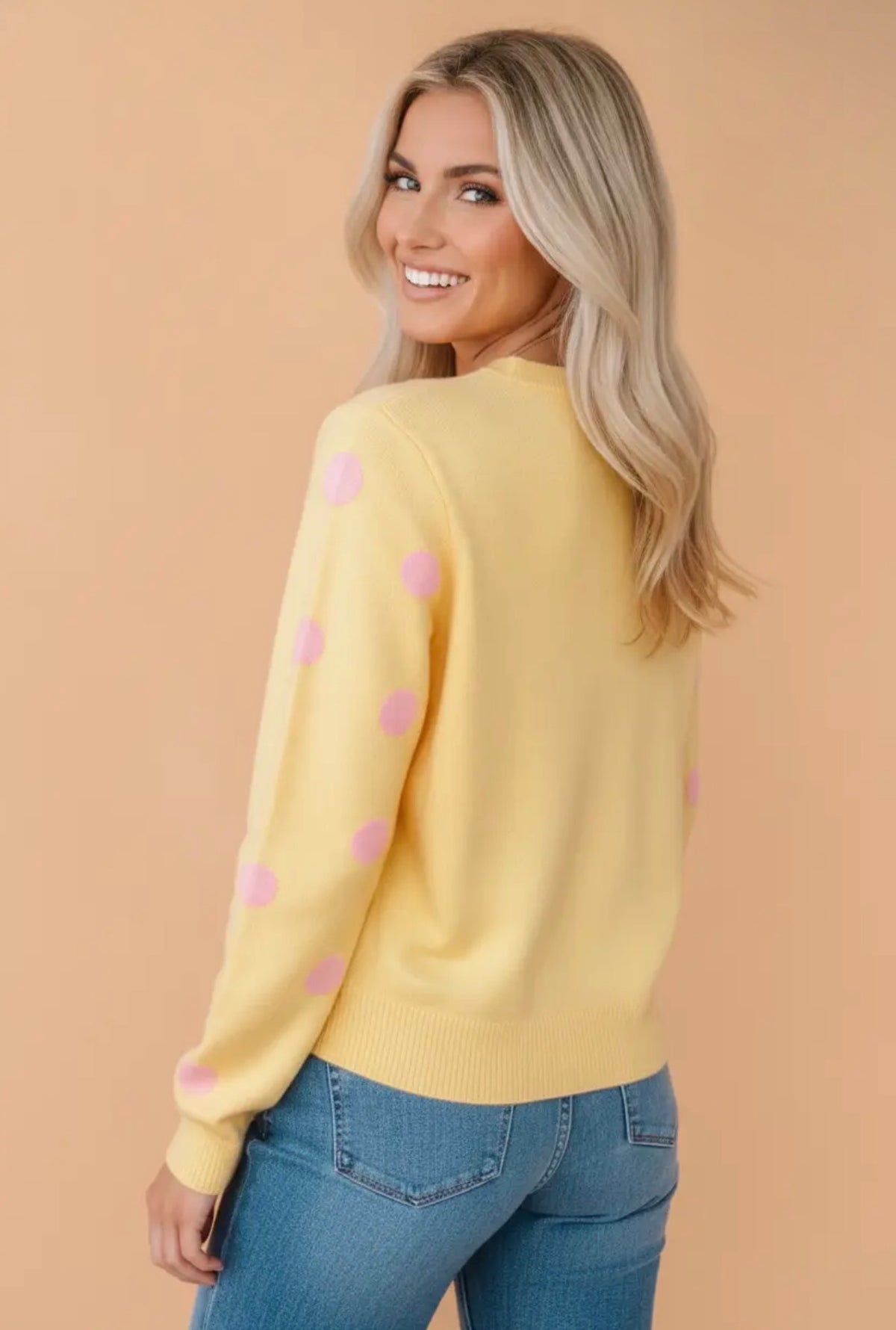 The Petunia Polka Cardigan