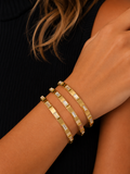 The Bliss Baguette CZ Bangle Bracelet