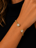 The Bronwyn CZ Beaded Bangle