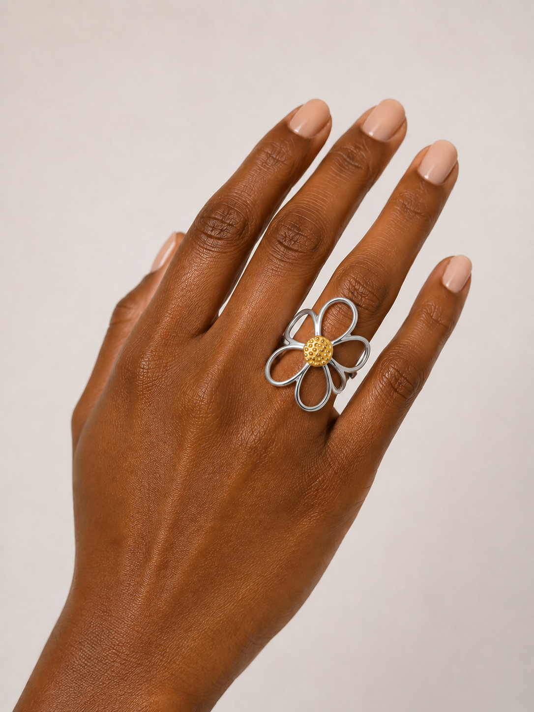 The Rosemary Non Tarnish Floral Ring