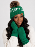 The Merry Evergreen Knit Set