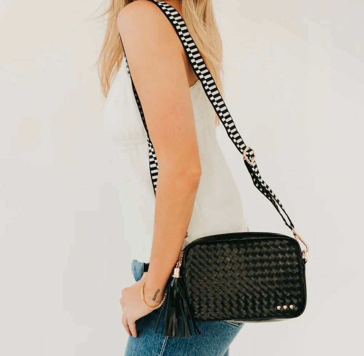 The Madeline Woven Crossbody Bag