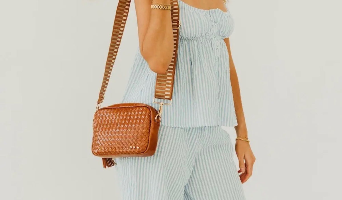 The Madeline Woven Crossbody Bag