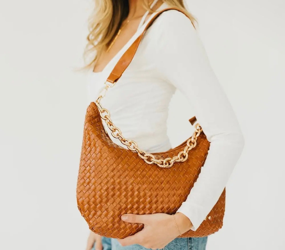 The Maeve Woven Shoulder Bag