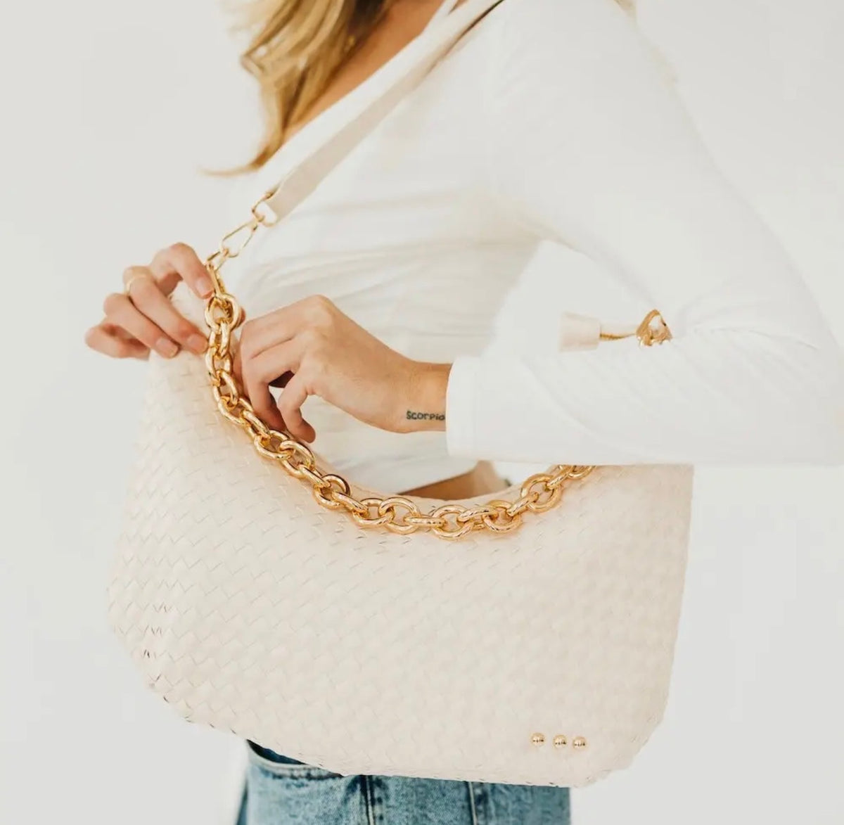 The Maeve Woven Shoulder Bag