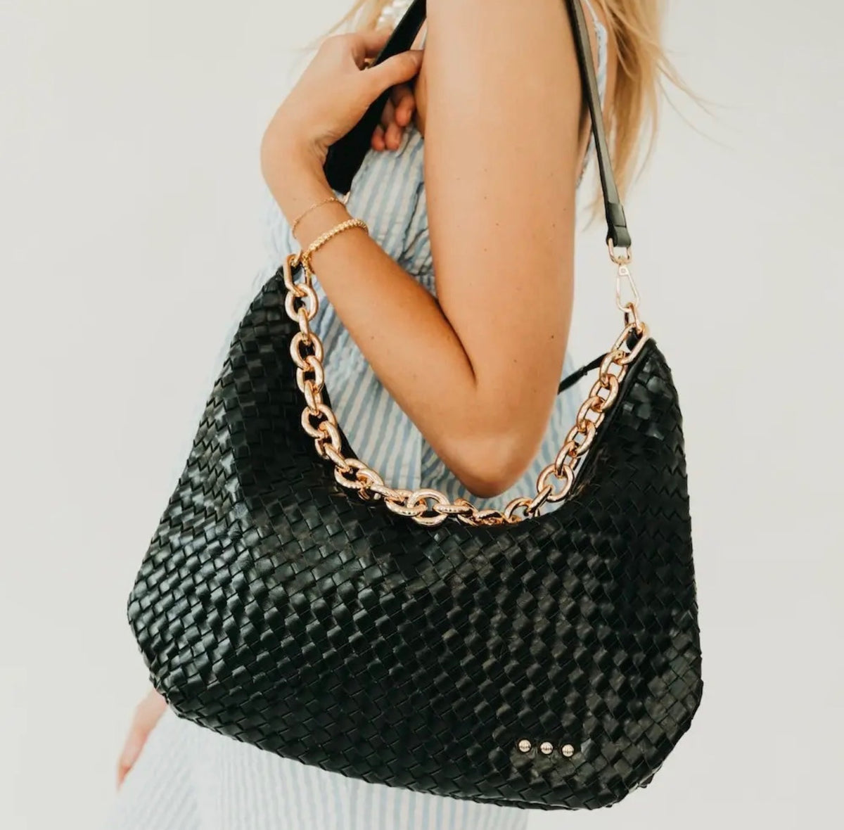 The Maeve Woven Shoulder Bag